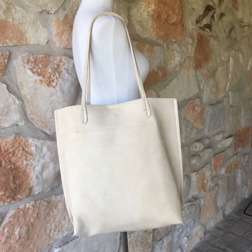 NWT Anthropologie Alice Springs Ivory Tote - Picture 4 of 5